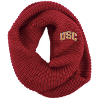 USC Trojans Cardinal Arch Knit Infinity Scarf